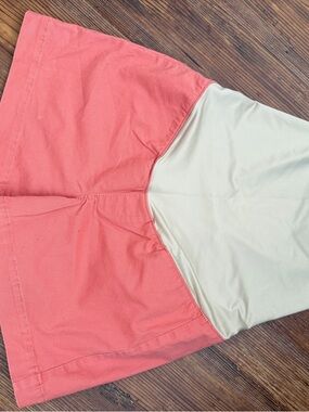 Bundle LOFT Coral and green full panel maternity Shorts